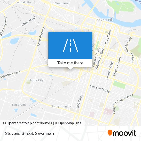 Mapa de Stevens Street