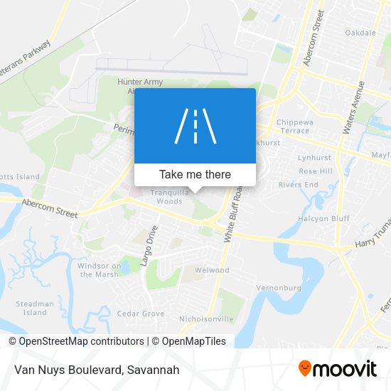 Van Nuys Boulevard map