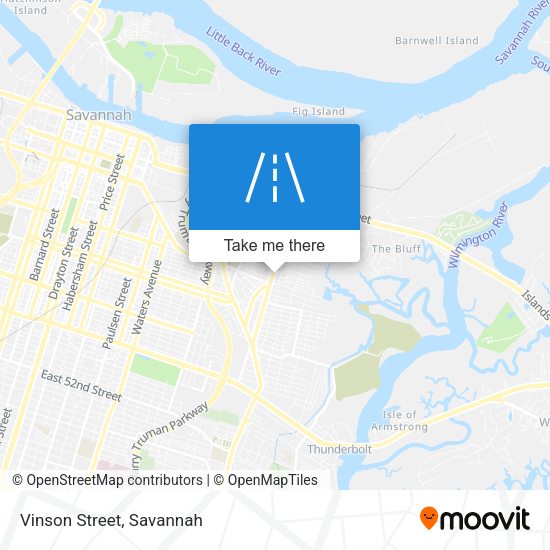 Mapa de Vinson Street