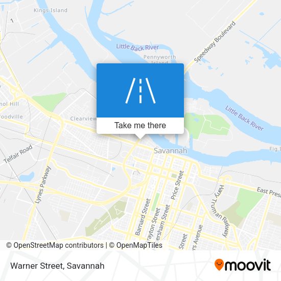 Mapa de Warner Street