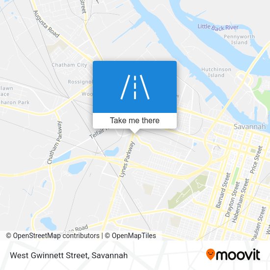 Mapa de West Gwinnett Street