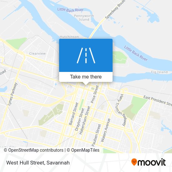 Mapa de West Hull Street