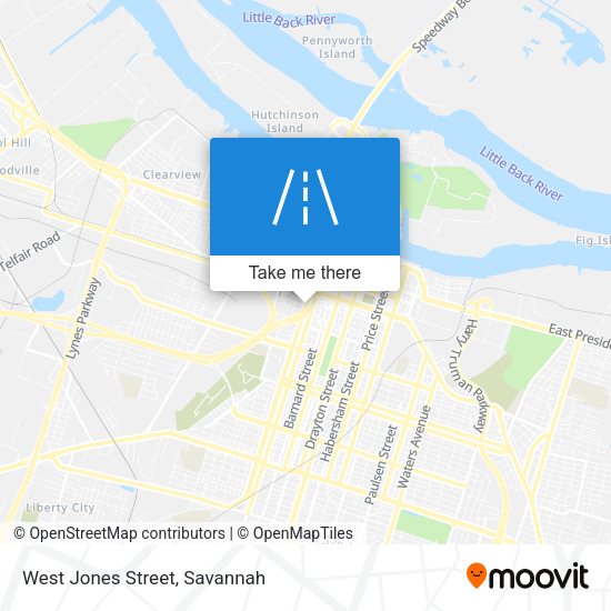 West Jones Street map