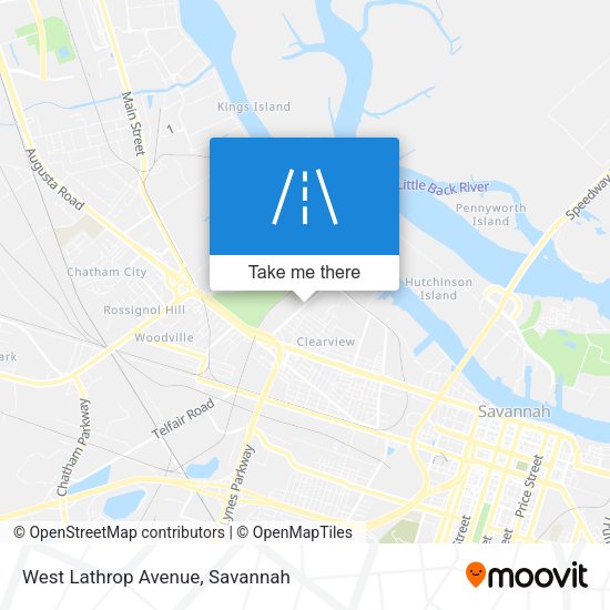 West Lathrop Avenue map