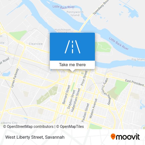 Mapa de West Liberty Street