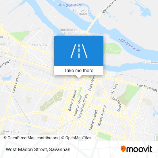 West Macon Street map