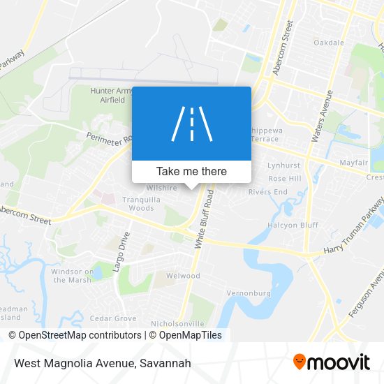 Mapa de West Magnolia Avenue