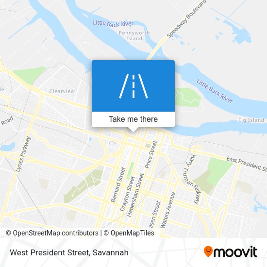 Mapa de West President Street