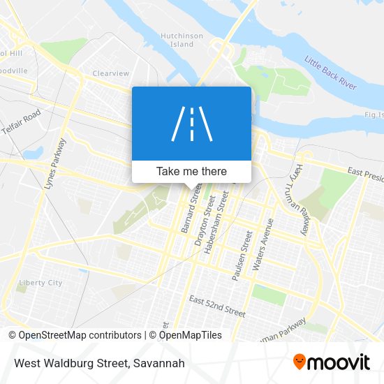 West Waldburg Street map