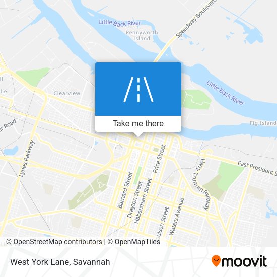 Mapa de West York Lane