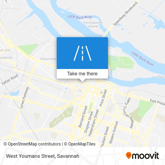 West Youmans Street map