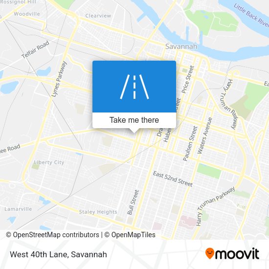 Mapa de West 40th Lane