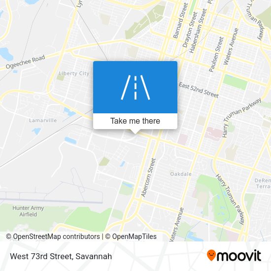 Mapa de West 73rd Street