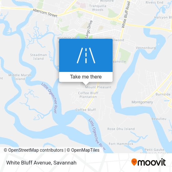 White Bluff Avenue map
