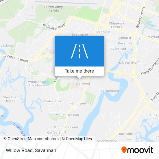 Mapa de Willow Road