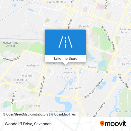 Mapa de Woodcliff Drive