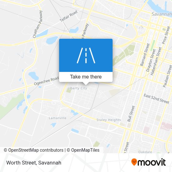 Mapa de Worth Street