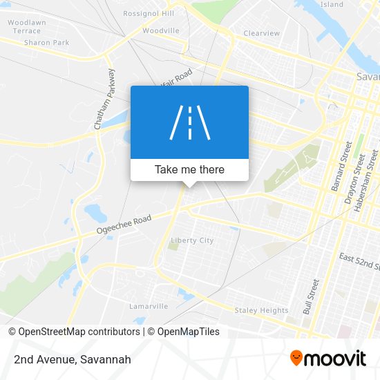 Mapa de 2nd Avenue