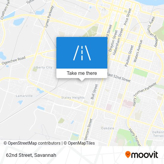 Mapa de 62nd Street