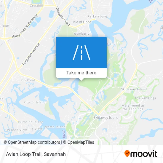 Avian Loop Trail map