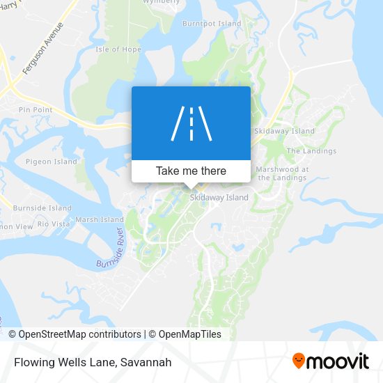 Mapa de Flowing Wells Lane