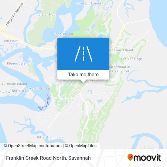 Franklin Creek Road North map