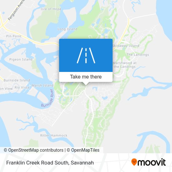 Franklin Creek Road South map