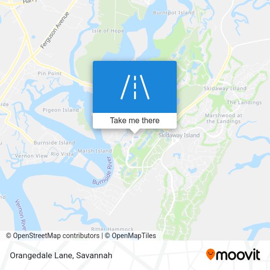 Orangedale Lane map