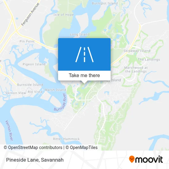 Pineside Lane map