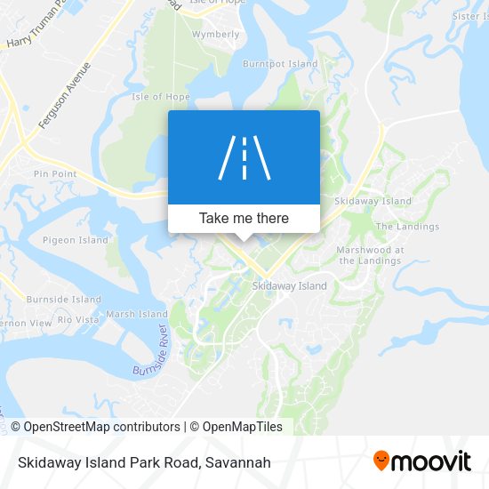 Mapa de Skidaway Island Park Road