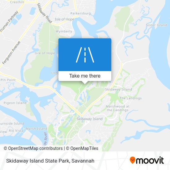Mapa de Skidaway Island State Park