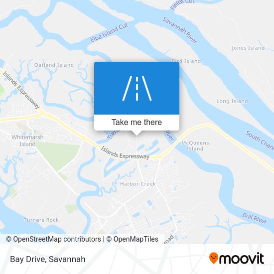 Bay Drive map