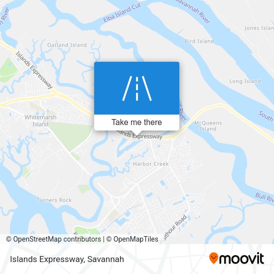 Mapa de Islands Expressway