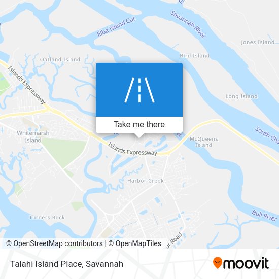 Talahi Island Place map