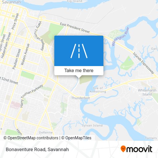 Mapa de Bonaventure Road