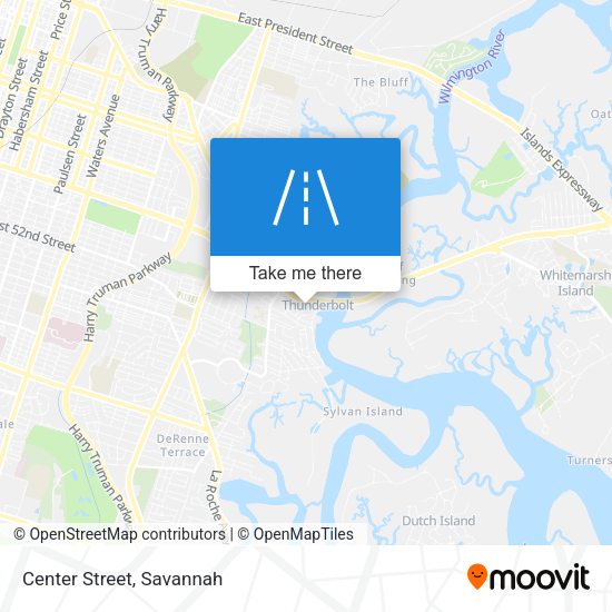Mapa de Center Street