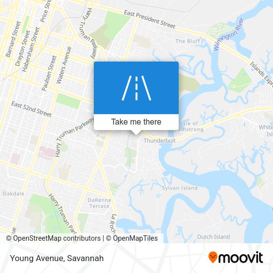 Young Avenue map