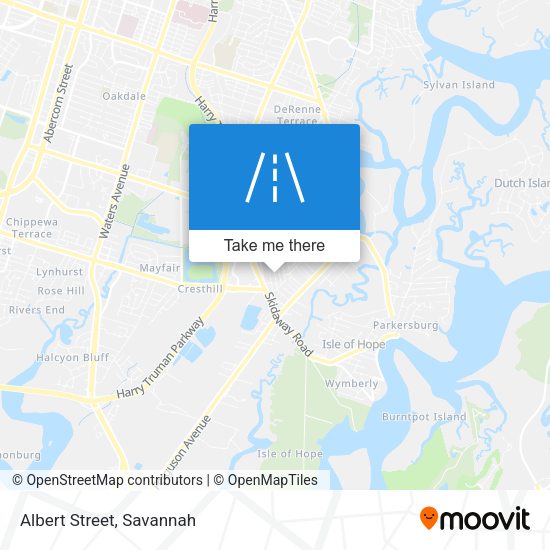Mapa de Albert Street