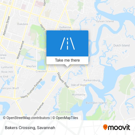 Mapa de Bakers Crossing