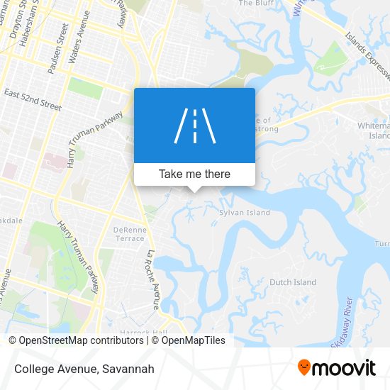 Mapa de College Avenue