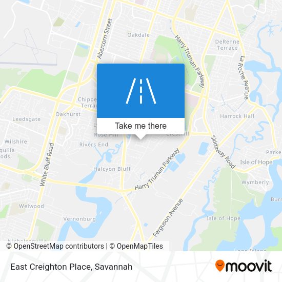 East Creighton Place map
