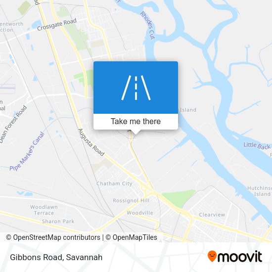 Mapa de Gibbons Road