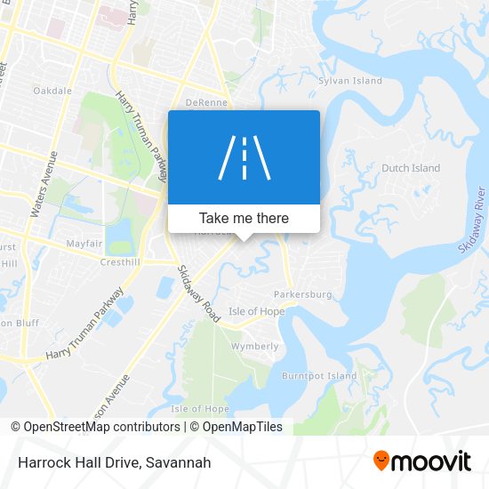 Harrock Hall Drive map