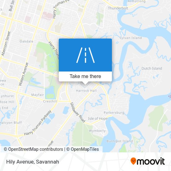 Mapa de Hily Avenue