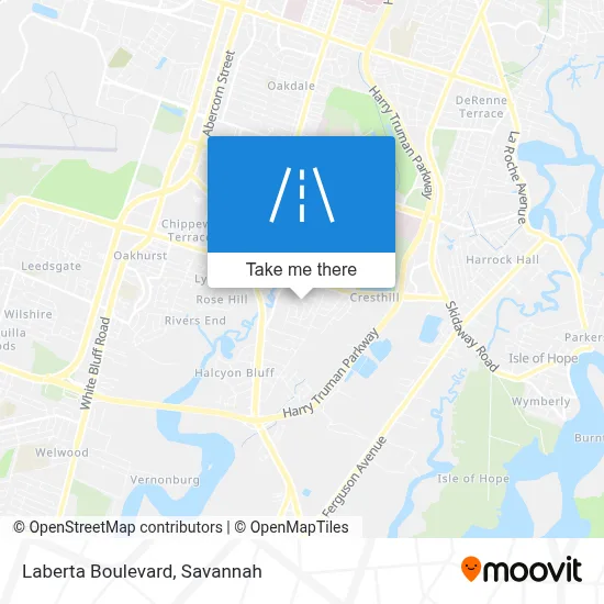 Laberta Boulevard map