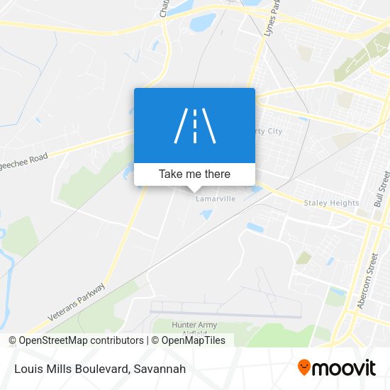 Louis Mills Boulevard map