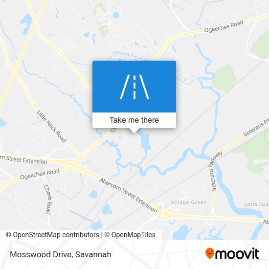 Mapa de Mosswood Drive