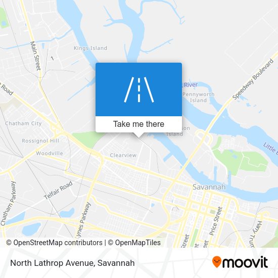 North Lathrop Avenue map