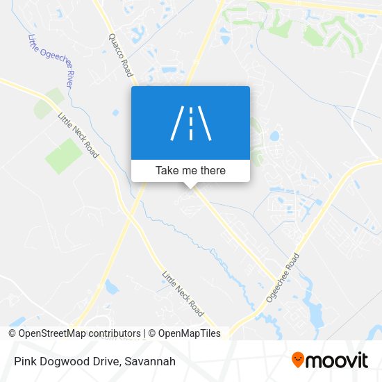 Pink Dogwood Drive map