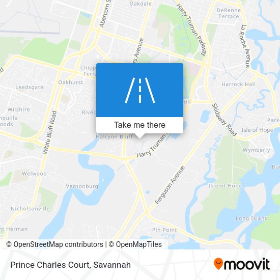 Prince Charles Court map